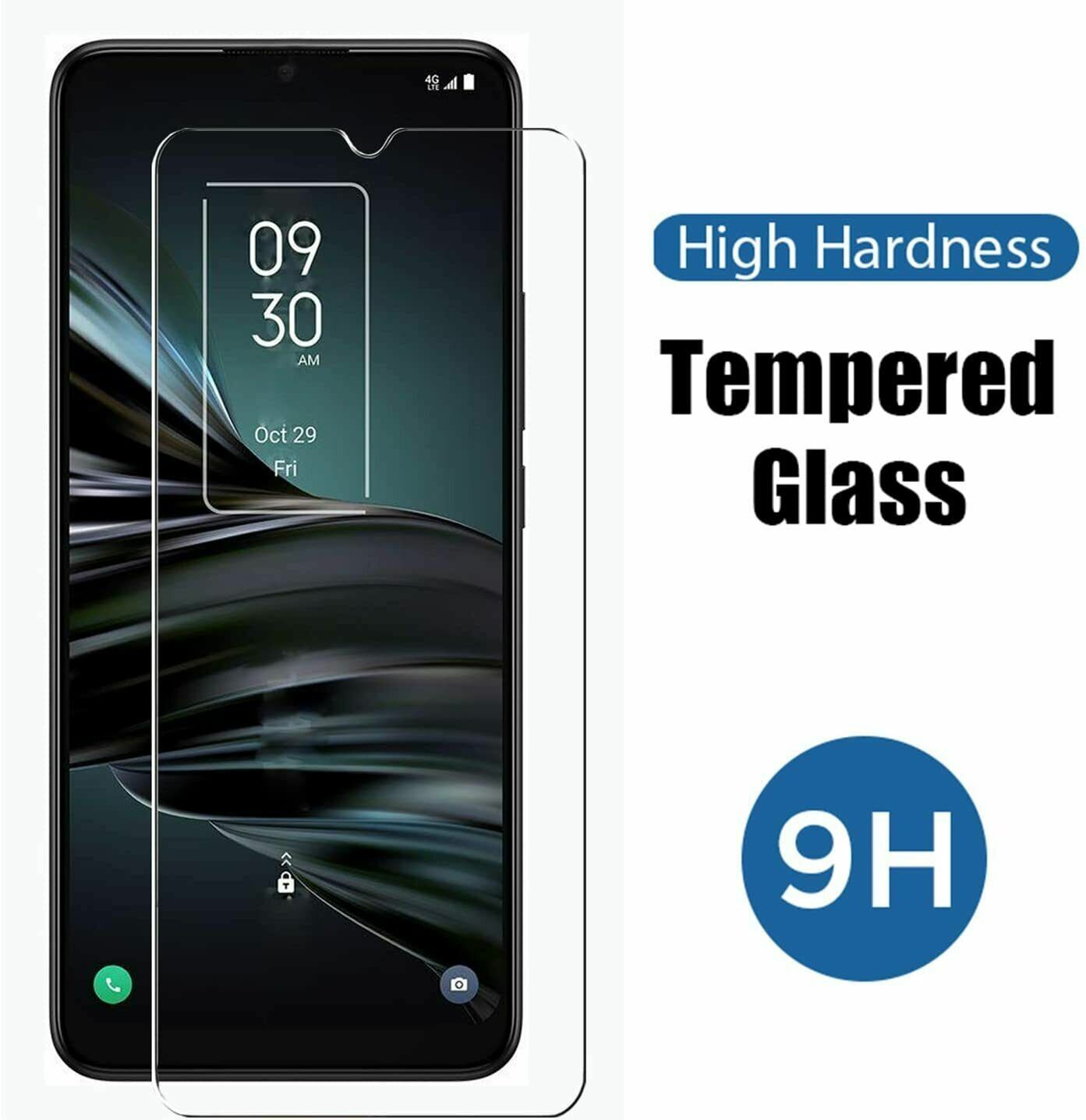 3 Pack Premium Tempered Glass Screen Protector [Full Coverage] For TCL 20 XE