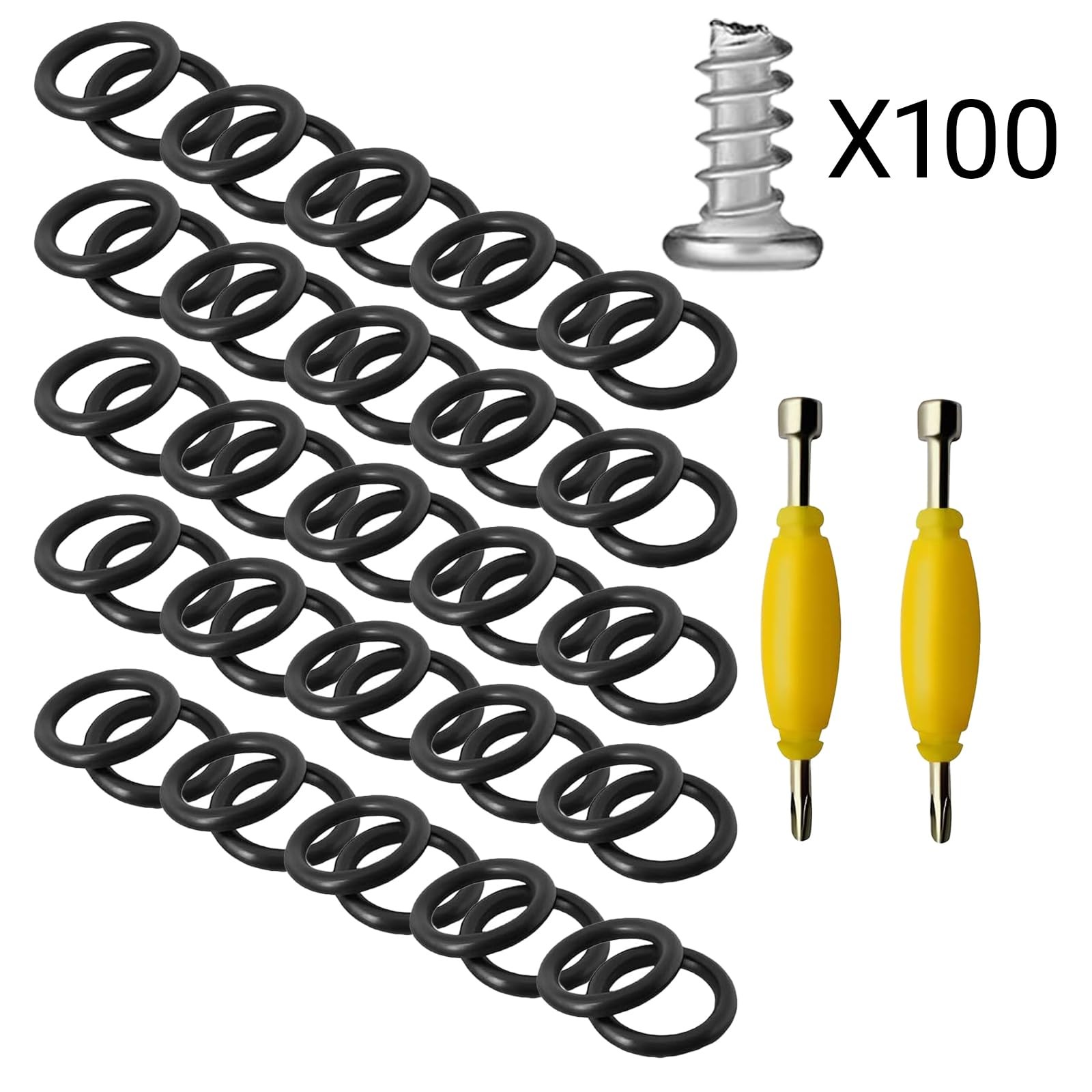 50-Pack GI Joe O-Rings+ 100 Screws + 2