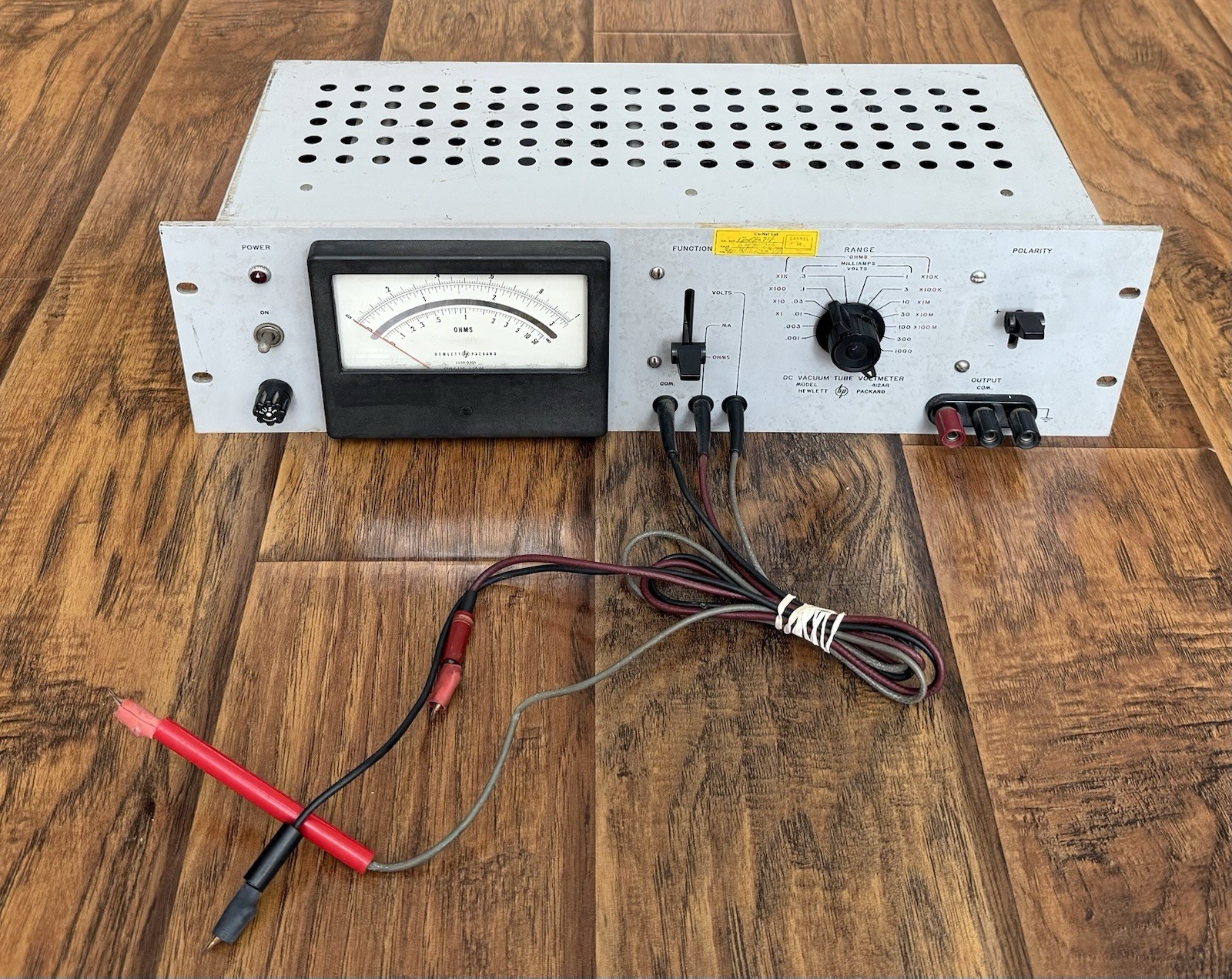 Parts/Repair Only Must Read — Hewlett Packard HP 412AR DC Vacuum Tube Voltmeter
