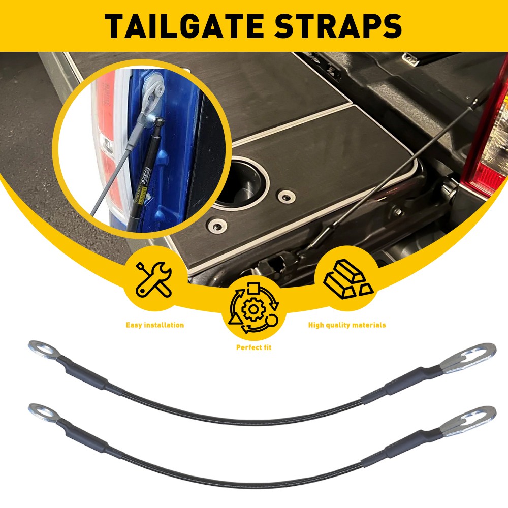 Pair(2) Tailgate Support Cable 904608B400 For 1998-2004 Nissan Frontier LH & RH
