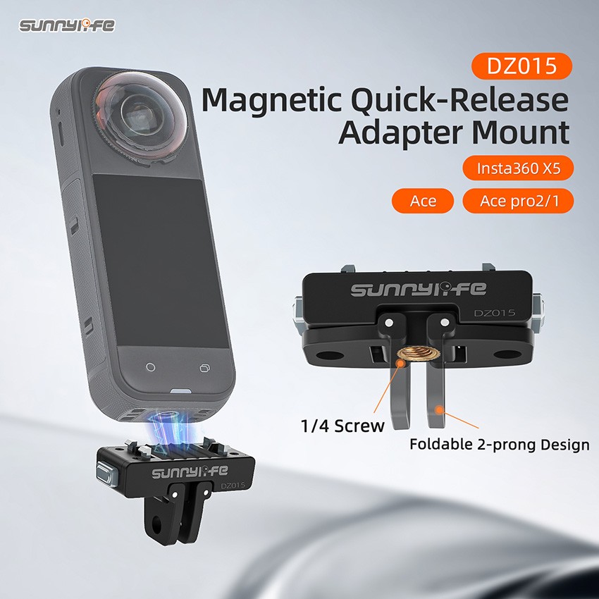 For Insta360 X5/Ace/Ace Pro2/1 Camera Magnetic Quick-Release Adapter Accessories
