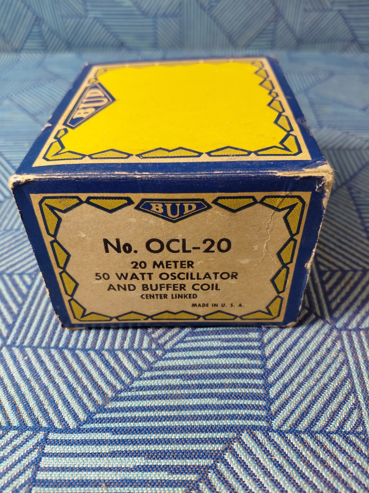 Vintage Bud OEL-20  20 Meter 50 Watt Oscillator & Buffer Coil  - NOS