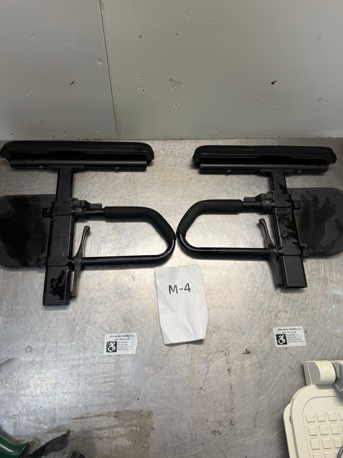 Ki Mobility Manual Wheelchair Adjustable Armrest Assembly USED