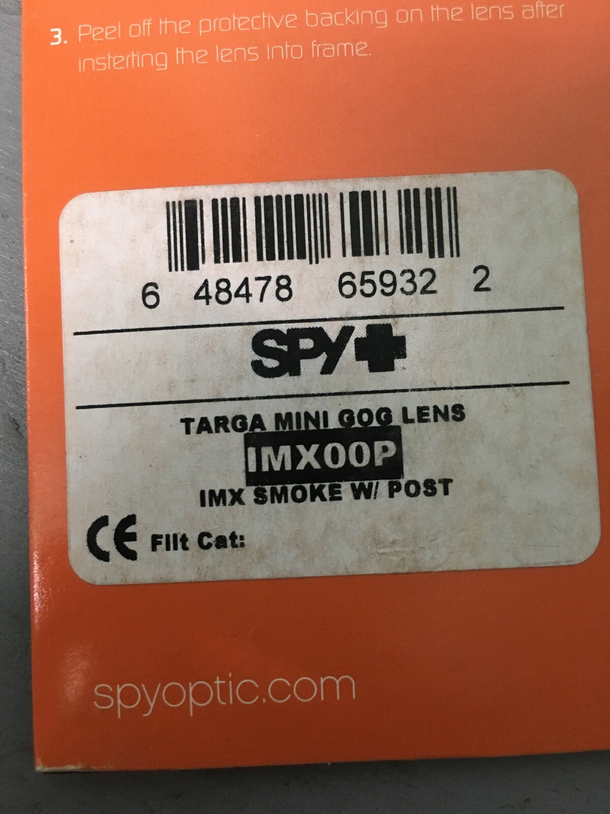 Spy Optic Targa Mini Goggle Lens Smoke IMX00P