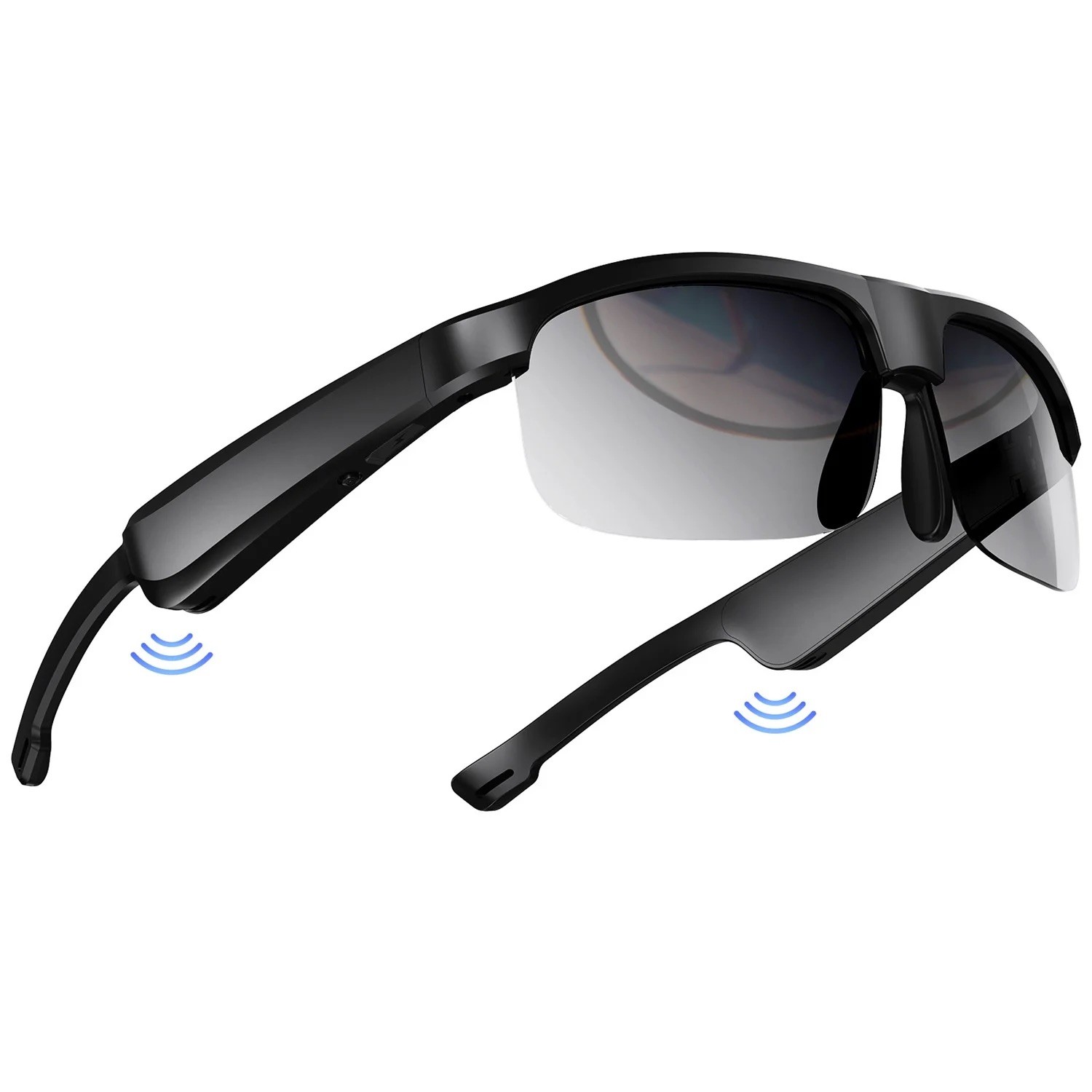 Smart Glasses Black Frame USB Connectivity Includes Charging Cable and Box