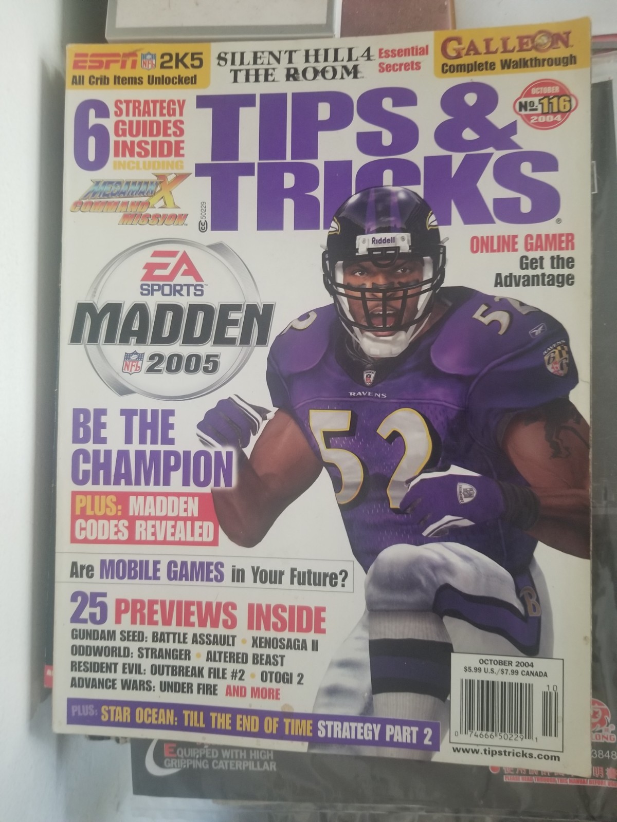 TIPS & TRICKS MAGAZINE OCTOBER 2004 Issue #116 Madden 2005 Be The Champion