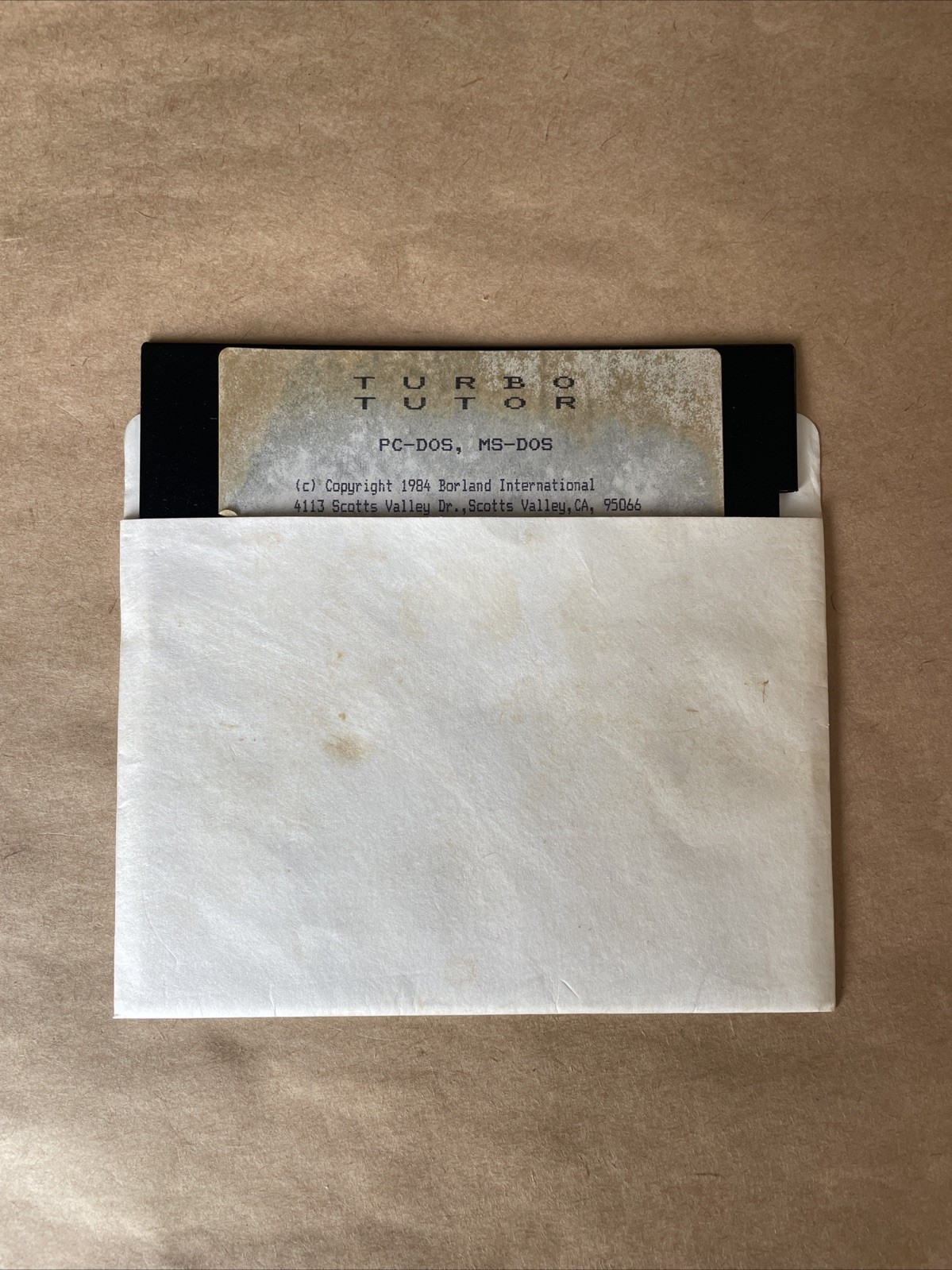 * Rare 1984 Borland Turbo Tutor PC DOS MS DOS.  F