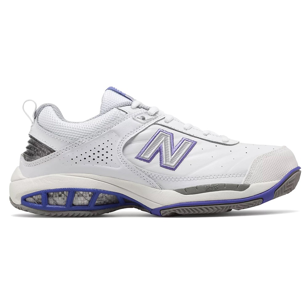 New Balance 806 Perforated Tennis  Womens White Sneakers Athletic Shoes WC806W