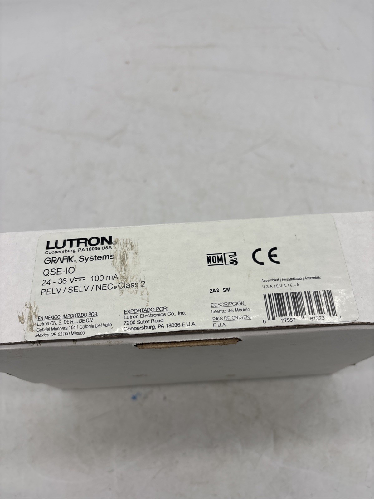 Lutron Grafik System QSE-IO Interface 24V Lighting Control Interface Module