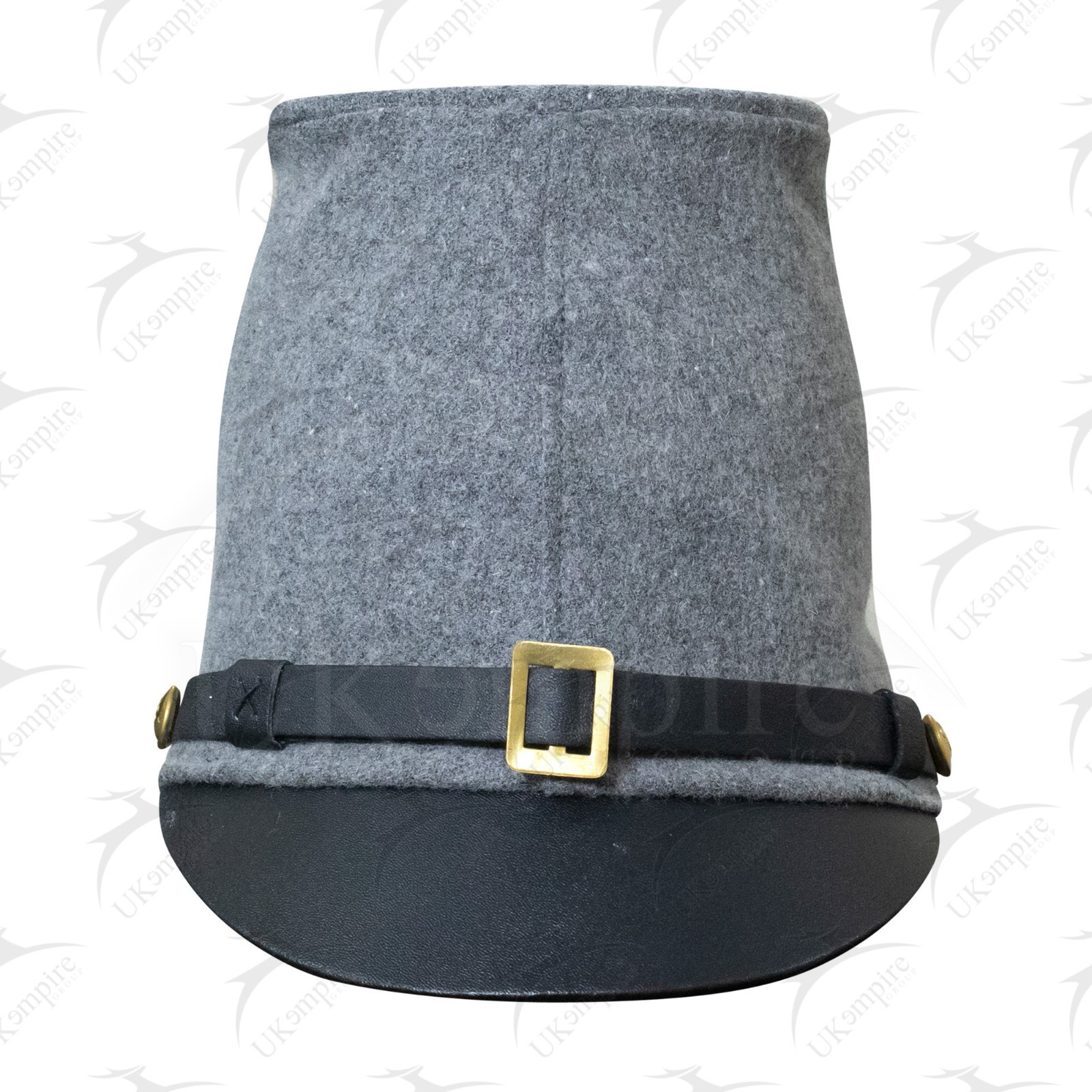 American Civil War Forage Cap (lined), 100% Confederate Grey Wool