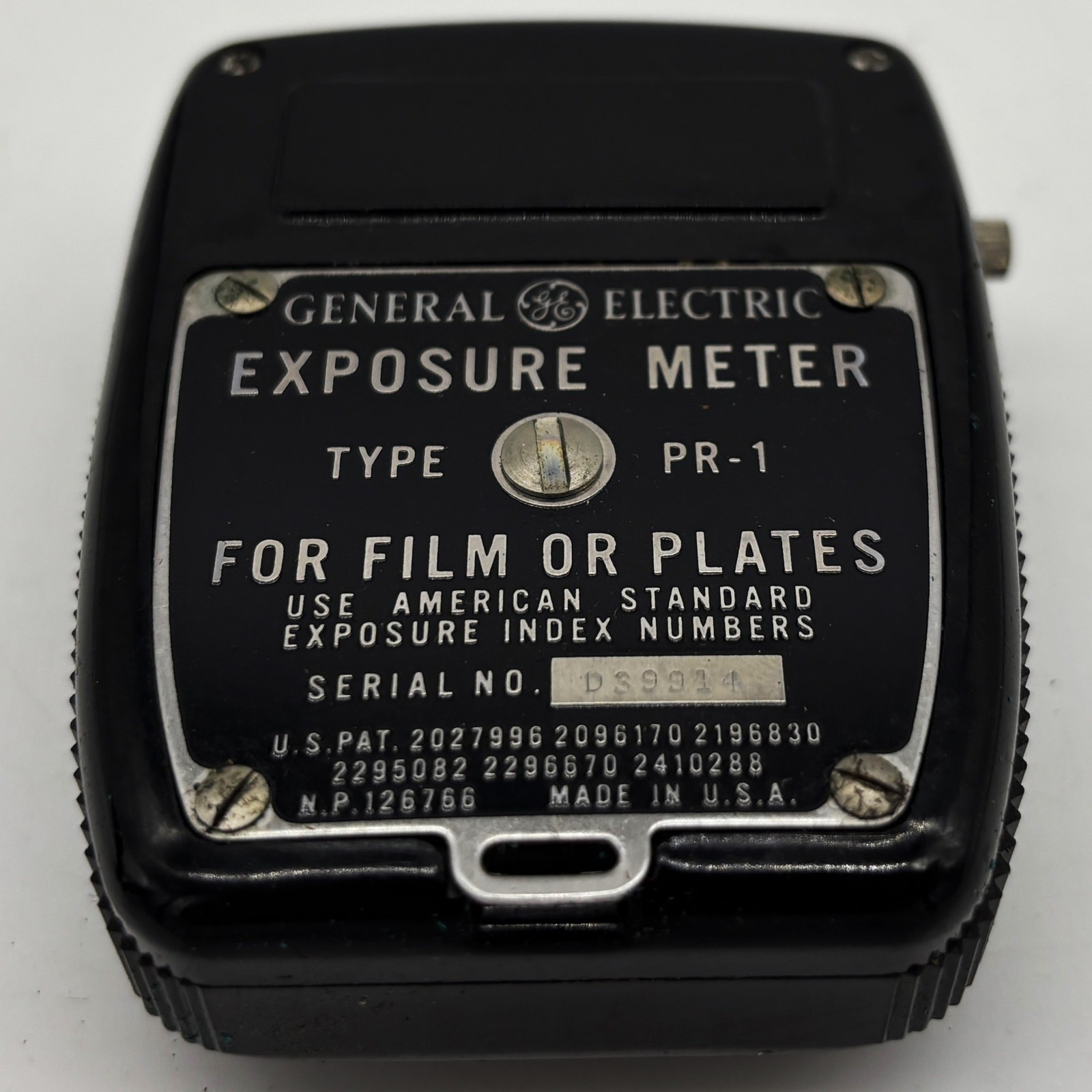 Vintage General Electric Exposure Meter PR-1 Film or Plates Photography Case USA