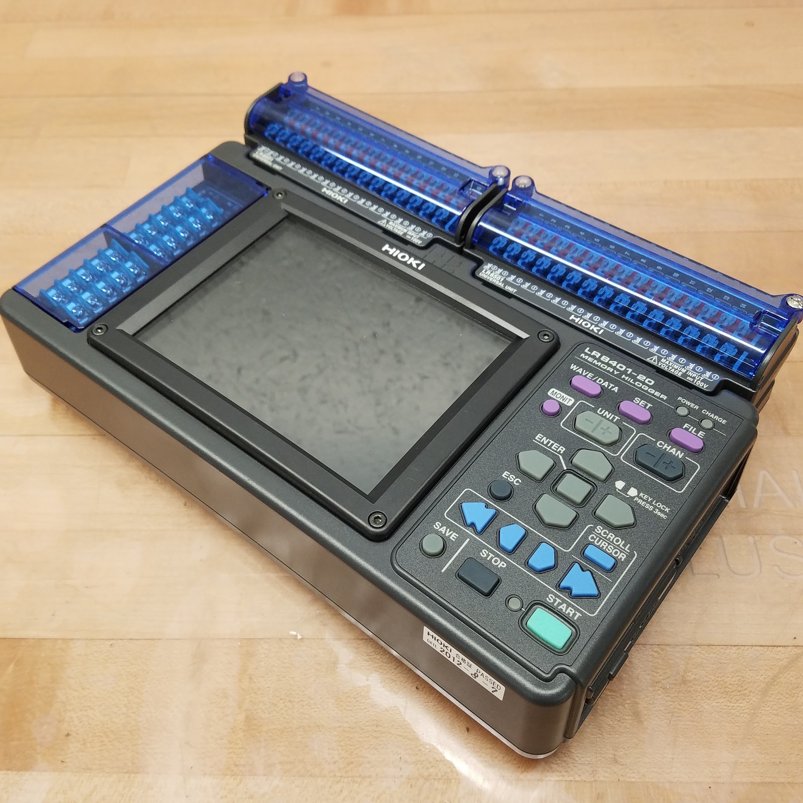Hioki LR8401-20 Memory HiLogger w/ CD, LR8501 Universal Unit, Max Input 100V