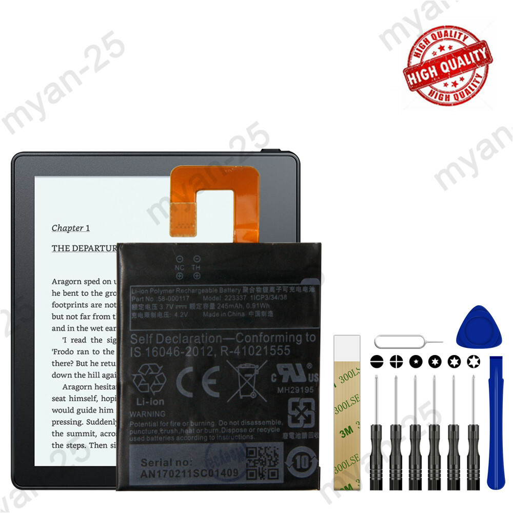 New Battery 58-000117 For Amazon Kindle Oasis 1 (8th Generation) SW56RW