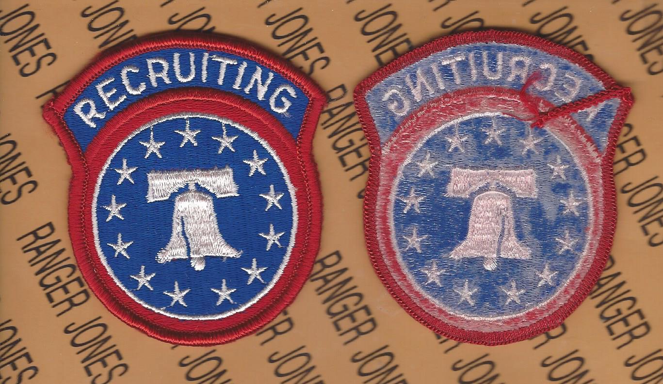US Army Recruiting Command w/ tab dress uniform patch m/e