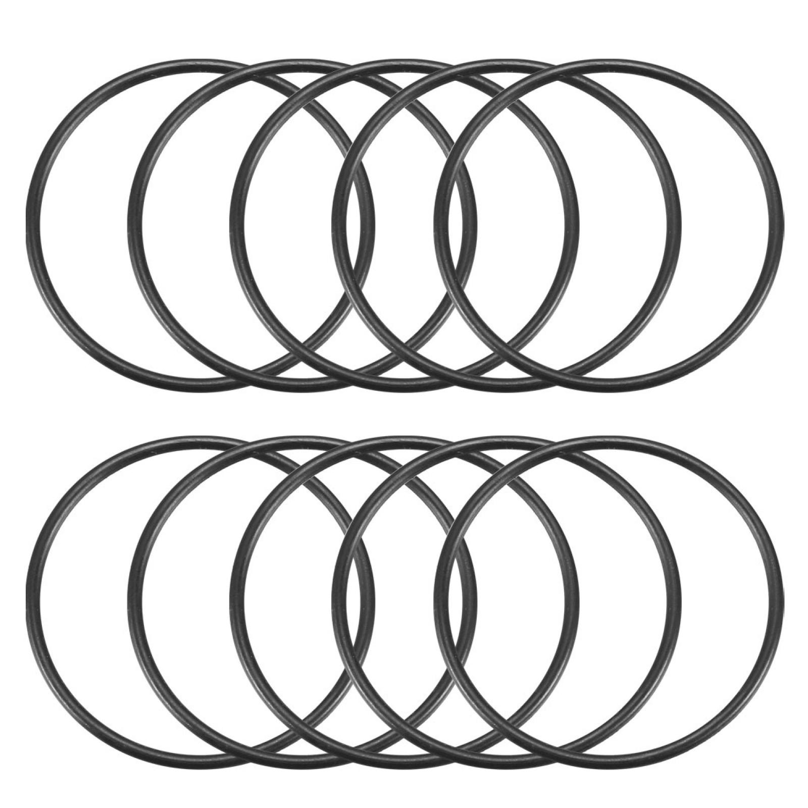 10 Pcs Black 33mm x 1.5mm Nitrile Rubber O Ring NBR Oil Sealing Grommets