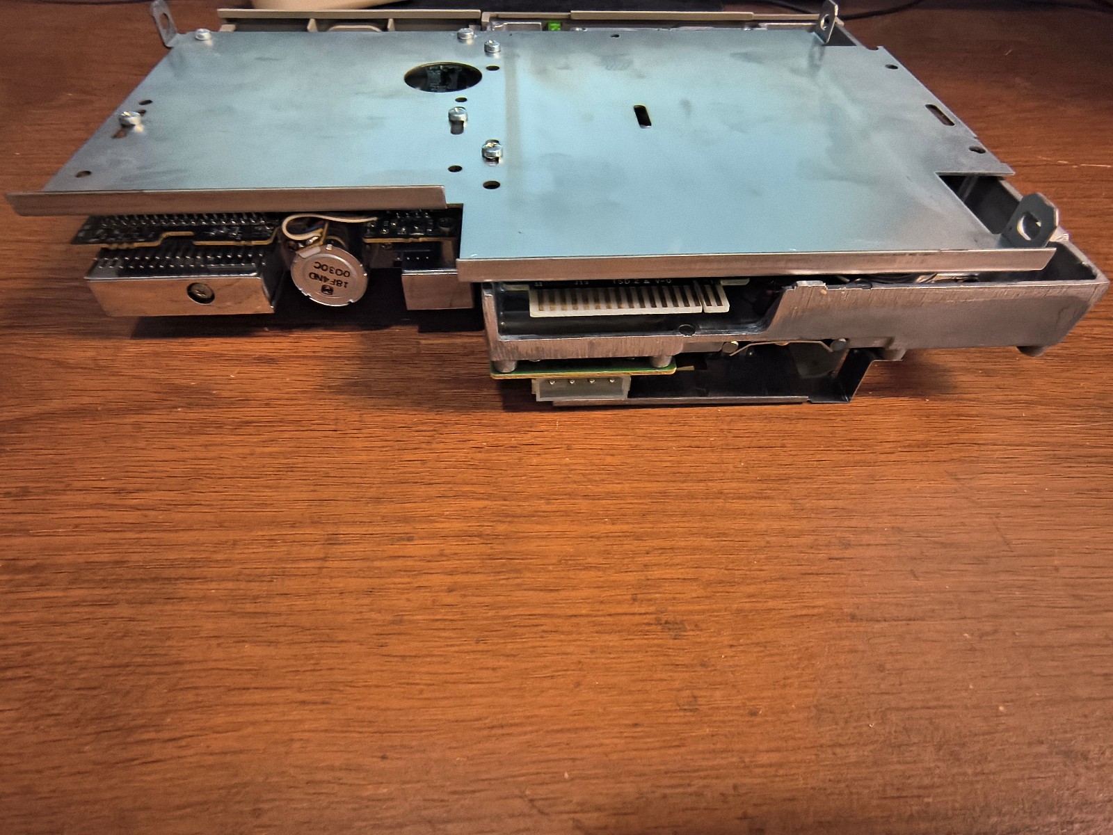 Mitsumi Internal 3.5 & 5.25 Floppy Disk Drives (CONNECTED w/Plate) *UNTESTED*
