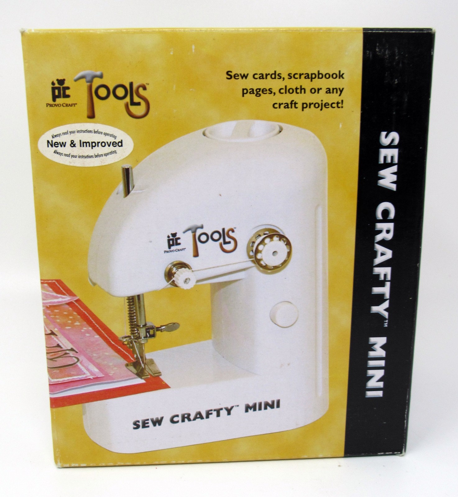 Provo Craft Sew Crafty Mini Compact Sewing Machine Plus Book New Sealed