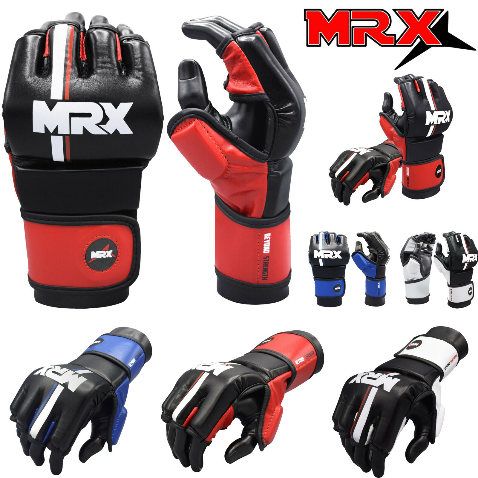 MMA Boxing Gloves Muay Thai Training Mitts Martial Arts Punch Bag sparring Glove
