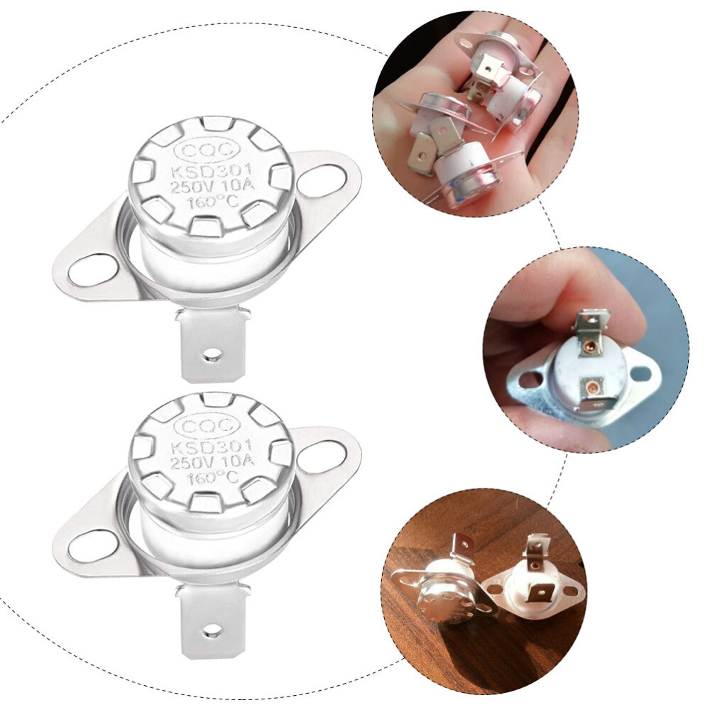 2 Pcs Thermostat Accessories Temperature Switches Coffee Maker Control
