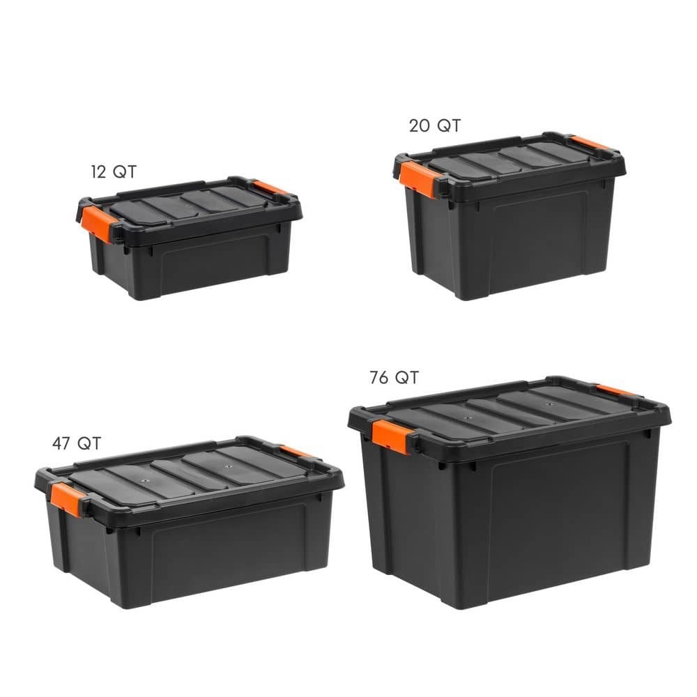 12 Gal. Heavy-Duty Stackable Storage Tote