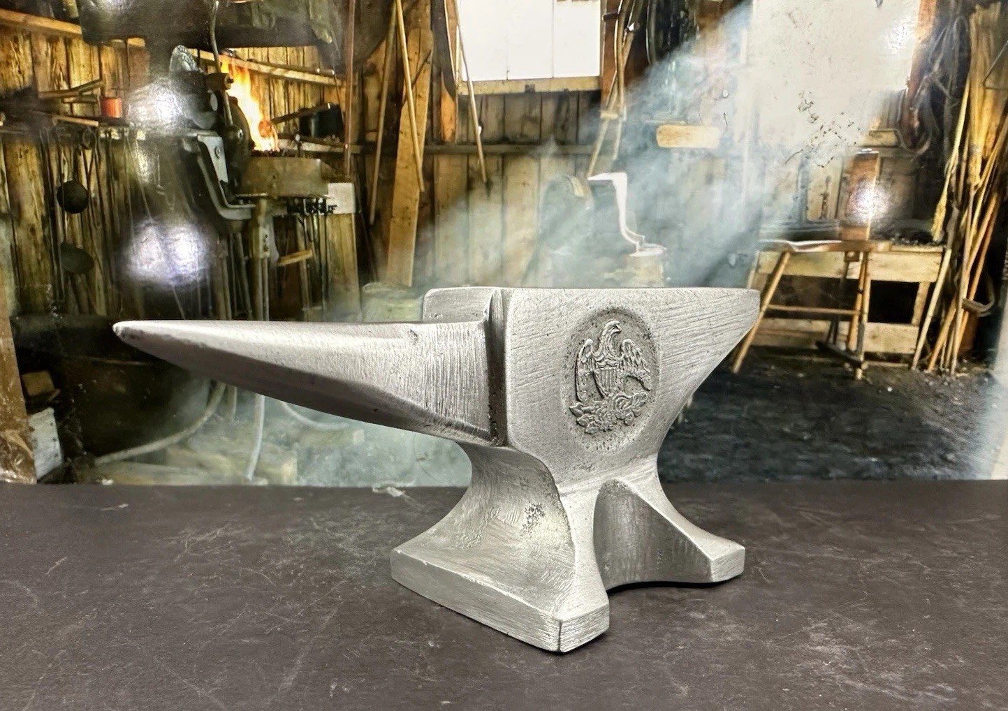 Custom Jeweler’s Mini Aluminum Anvil Tribute Fisher & Norris Eagle Trenton NJ
