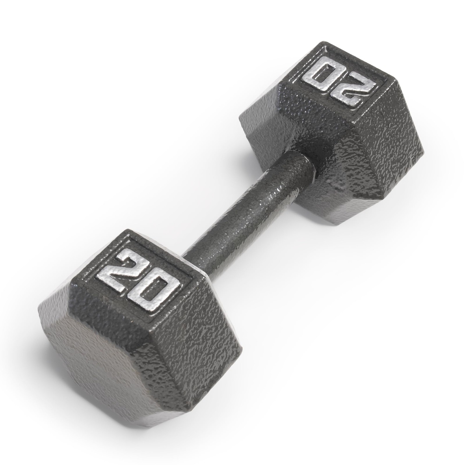 Marcy 20lb Cast Iron Hex Dumbbell, Single, IV-2020 20lbs, Black
