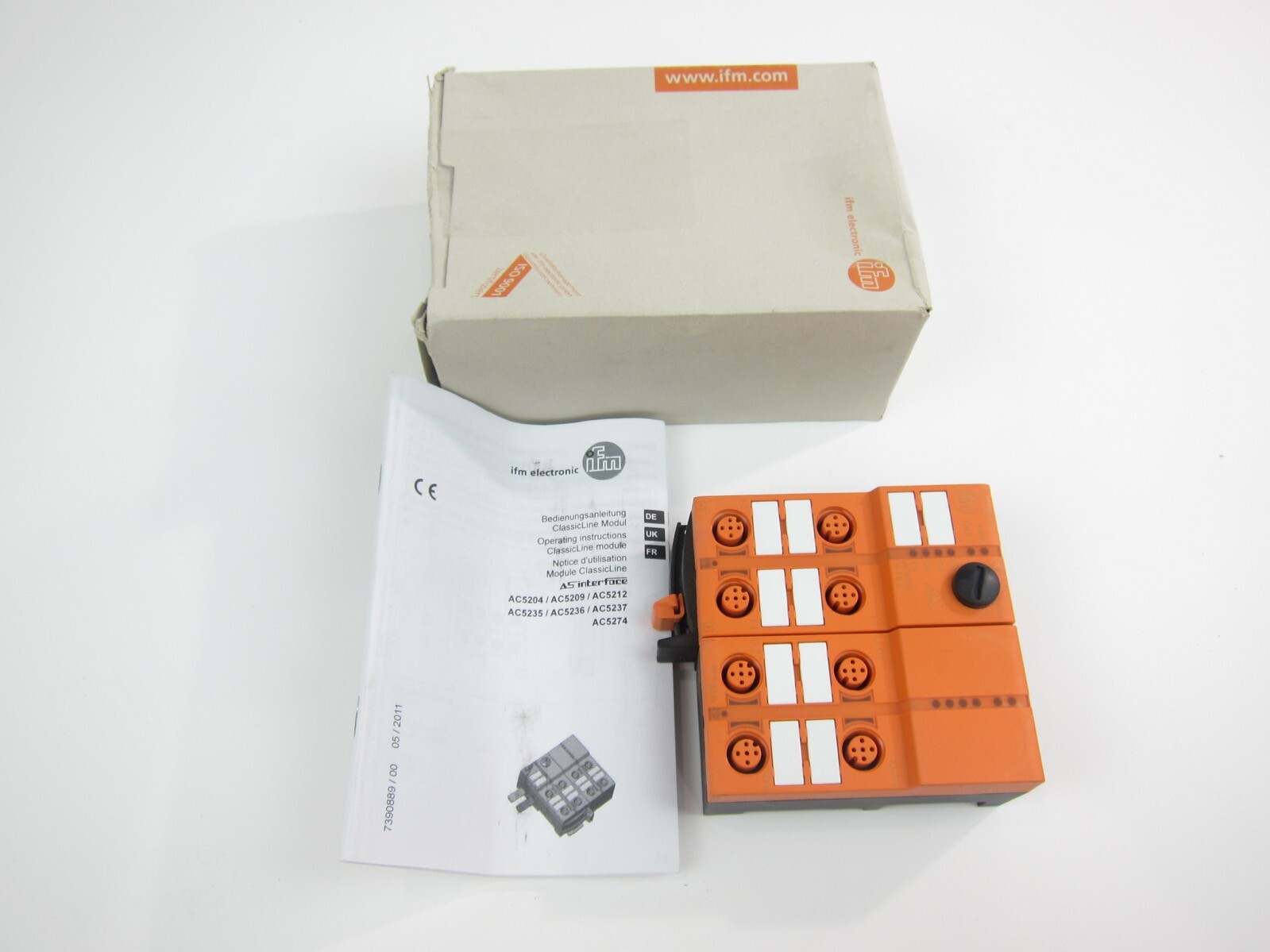New IFM AC5209 AS Interface CLASSICLINE 4DI 4DO-Y IP67