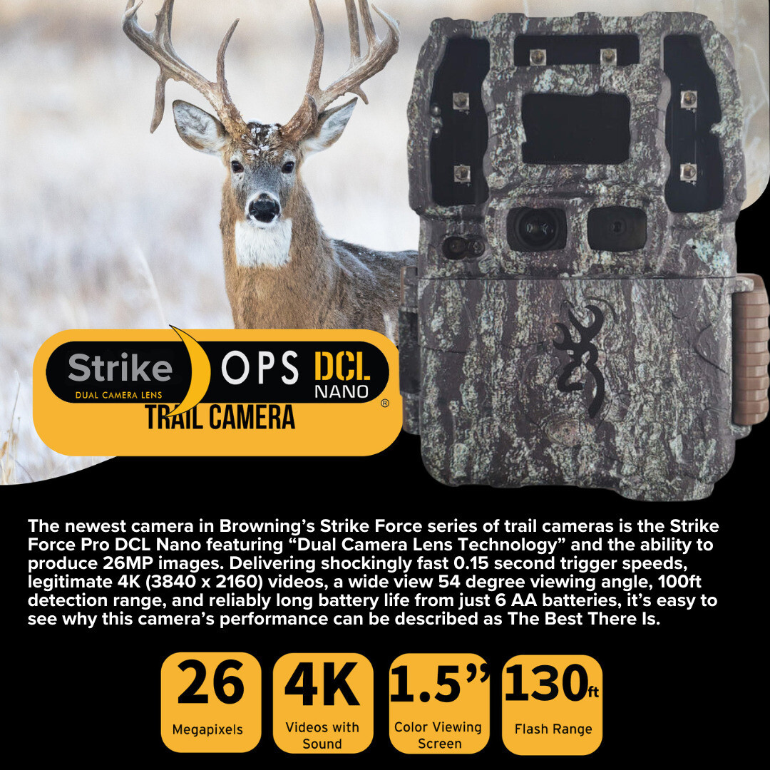 Browning Trail Cameras Strike Force Pro DCL Nano 26MP Trail Camera Bundle