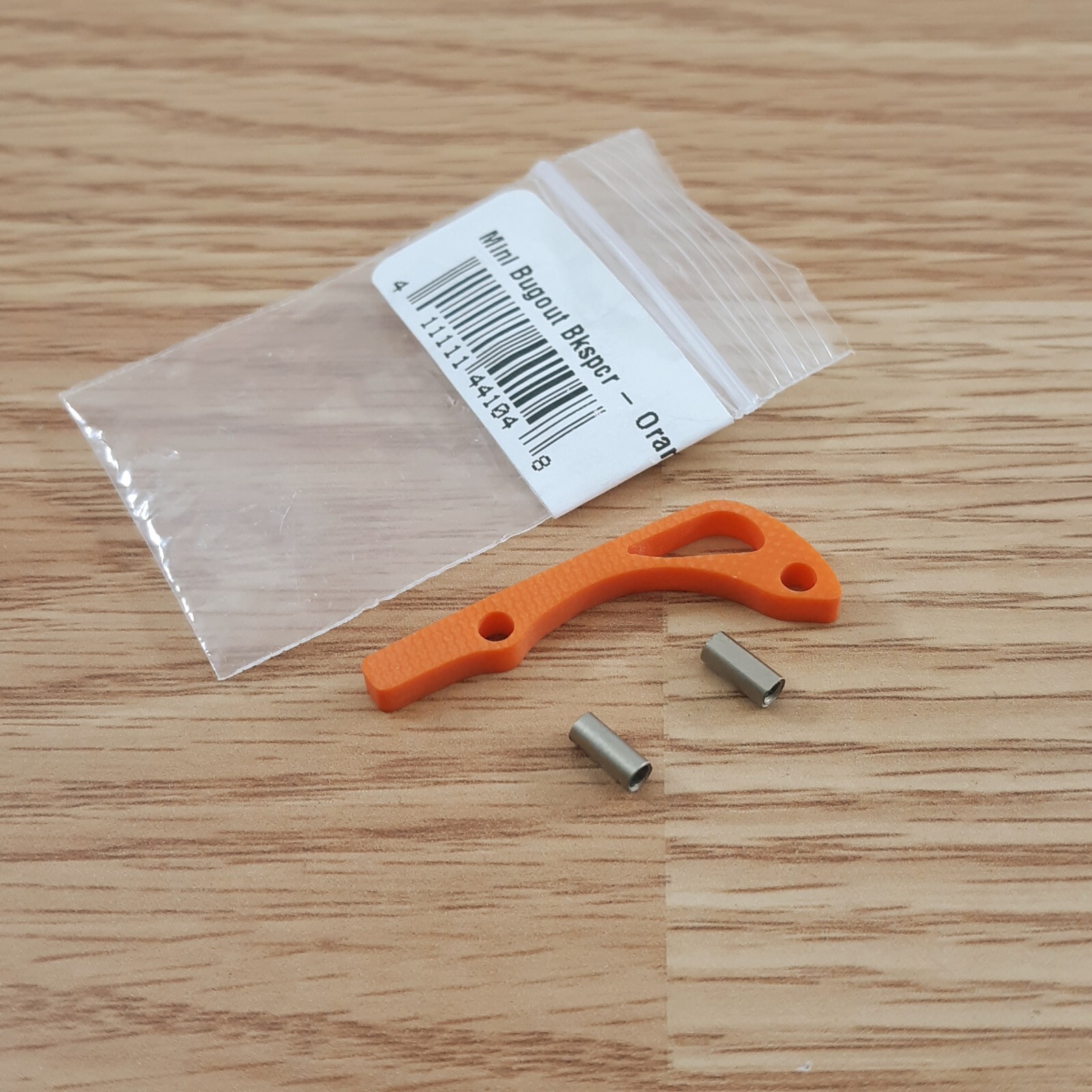 Flytanium Orange G-10 Backspacer Made for the Benchmade Mini Bugout Knife Matte