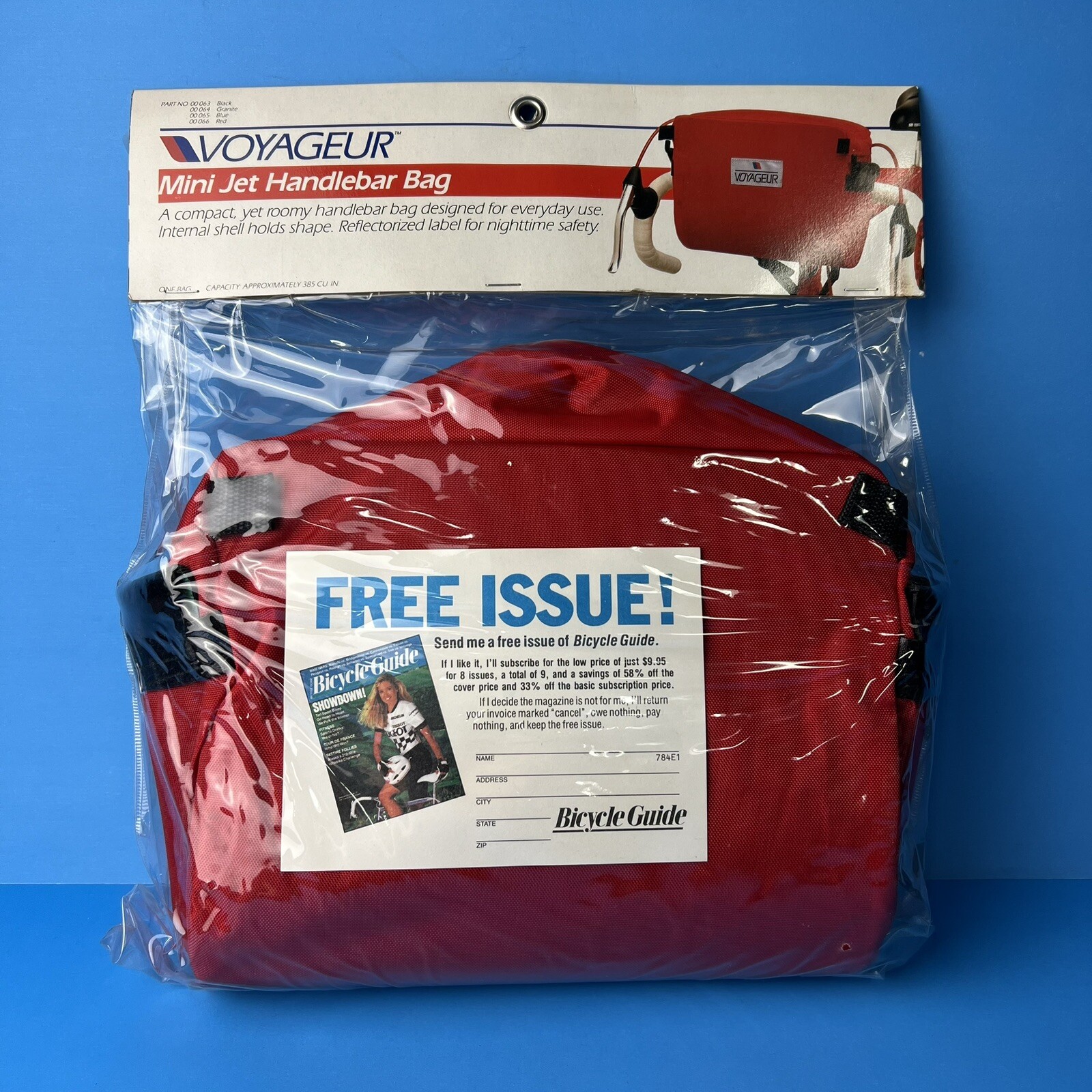 SCHWINN VOYAGEUR HANDLEBAR BAG MINI JET BIKEPACKING VINTAGE NOS RED
