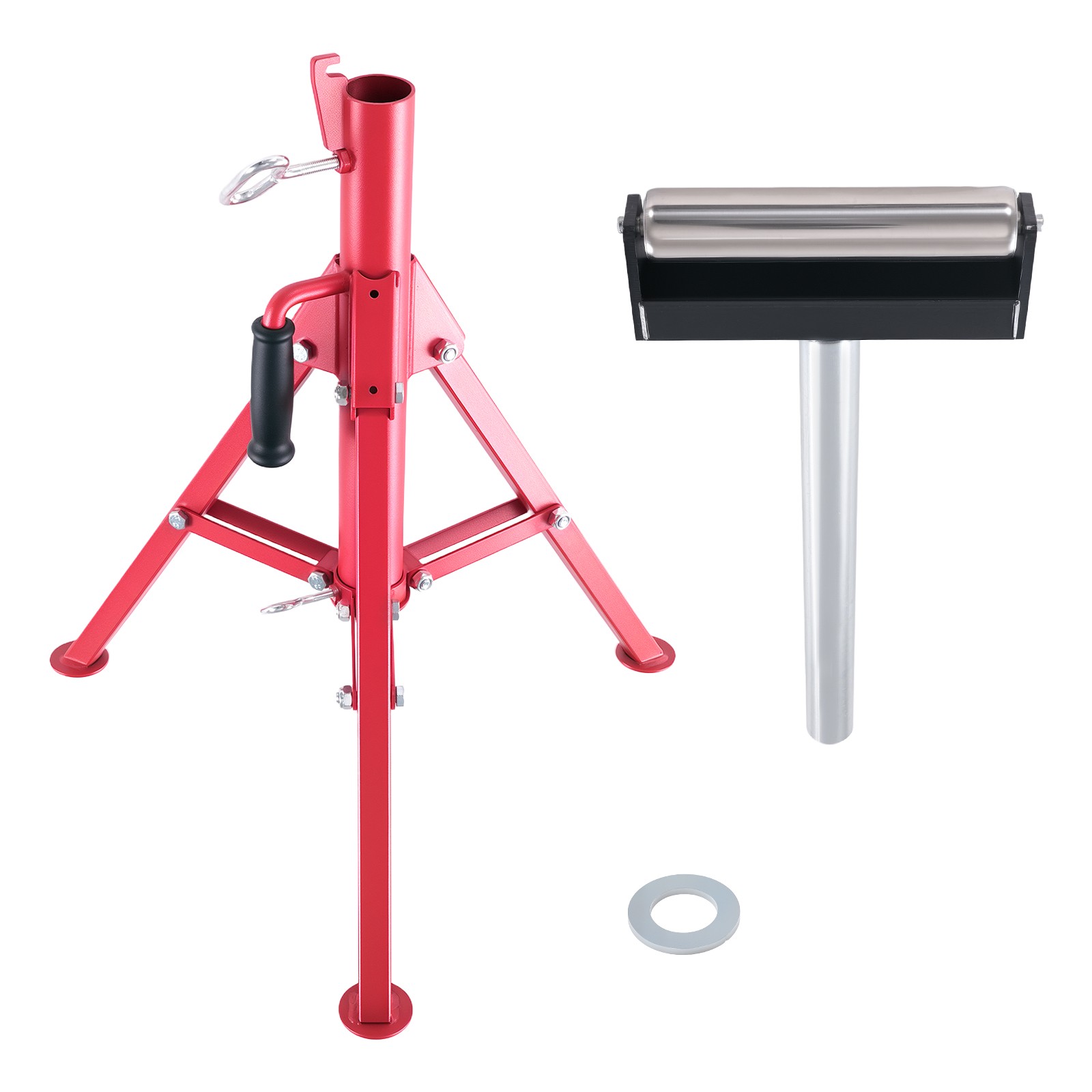 Heavy Duty Roller Jack 2500lbs Support 27.6-52in Adjustable Foldable Stand