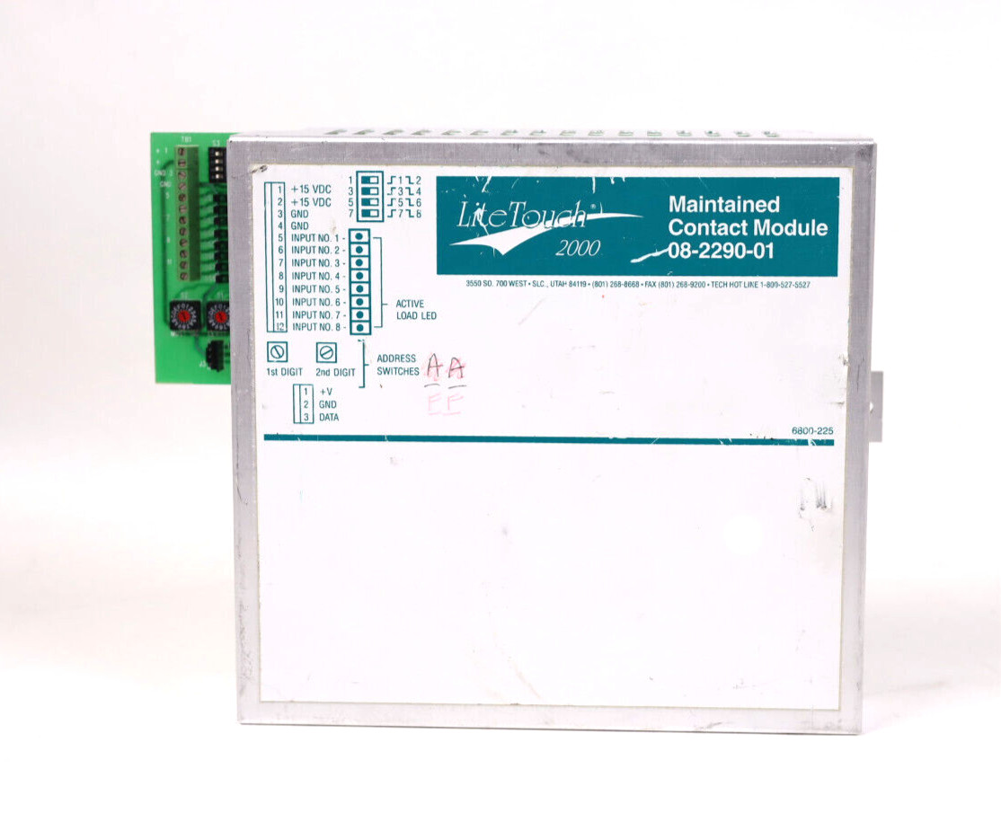 LiteTouch 2000 Maintained Contact Module 08-2290-01 p581