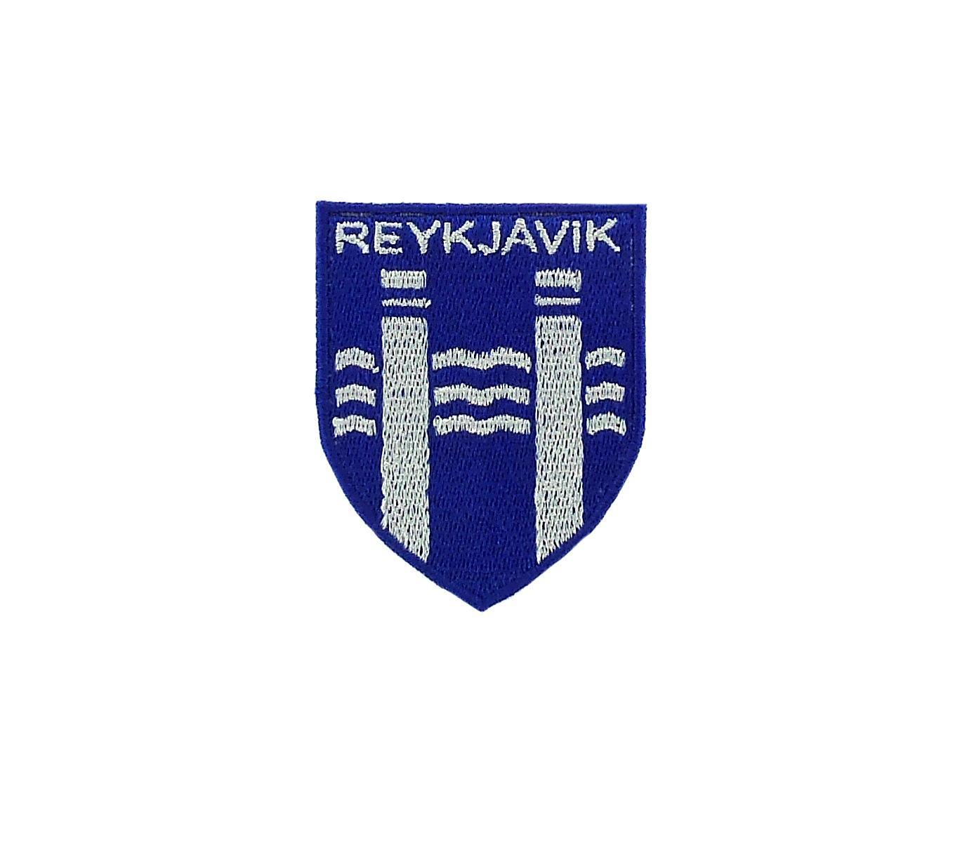 Embroidered Patch Backpack Flag Coat Of Arms Country Reykjavík Iceland