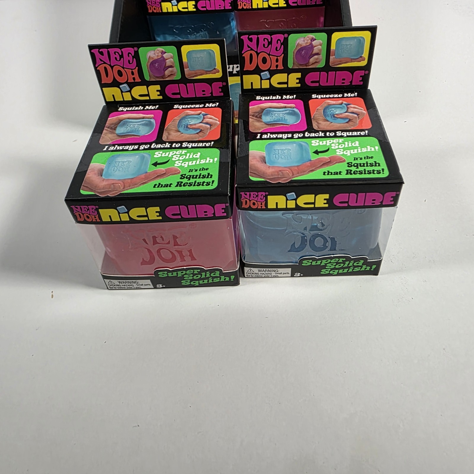 NeeDoh Nice Cube - Super Solid Squish! (CASE) - 8 Brand New Cubes TikTok Viral