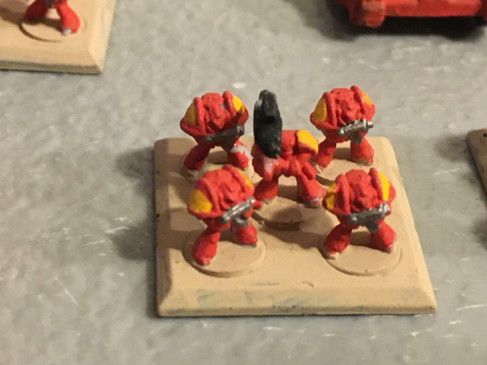 A39675 WARHAMMER EPIC 40K SPACE MARINES DEVASTATOR DETACHMENT MOSTLY PAINTED GW