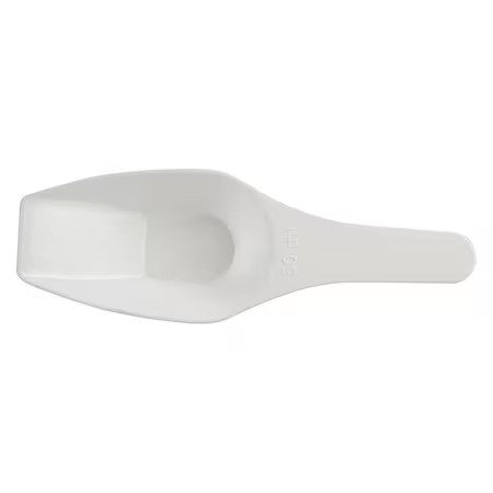 Zoro Select 208065-0050 Scoop, Polypropylene, White, 50Ml, Pk12, 208065-0050