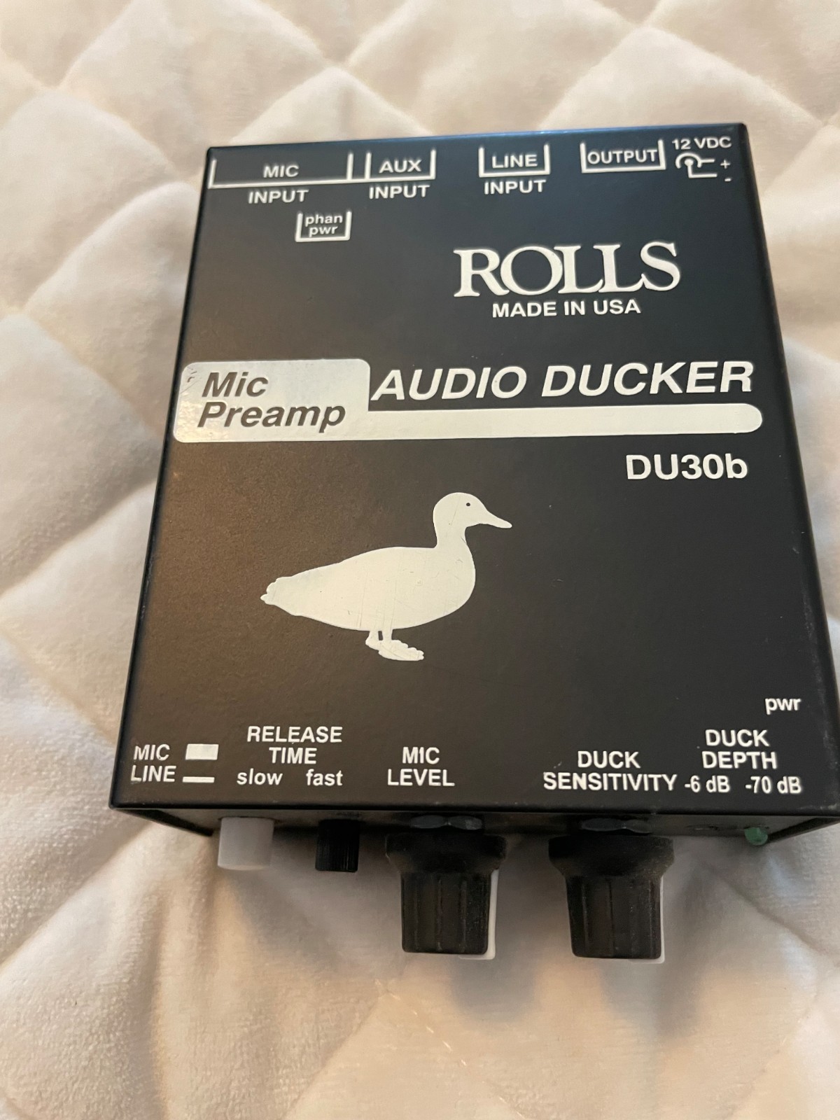 Rolls DU30b Audio Ducker with Microphone Preamp