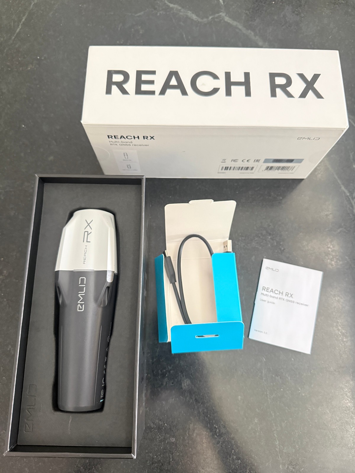 Emlid Reach RX Multi-Band RTK GNSS/GPS Receiver - Excellent, Tested & Working