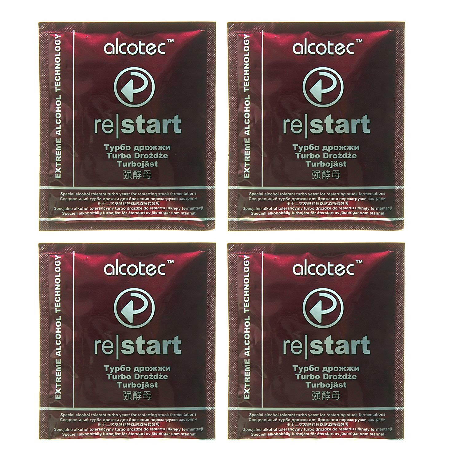 Alcotec ReStart Turbo Yeast (Pack of 4)
