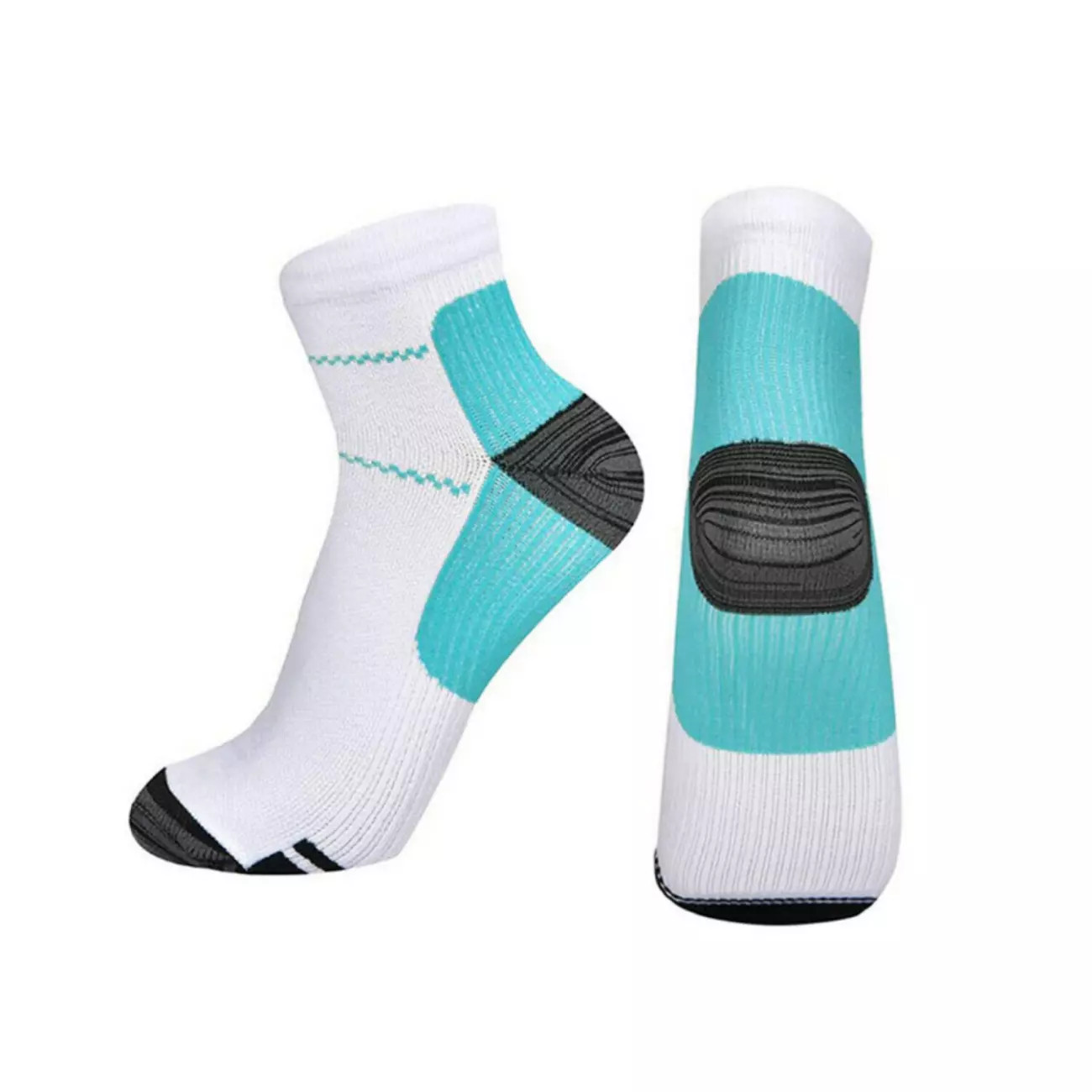 5 Pairs Compression Socks Plantar Fasciitis Arch Ankle Running Support Men Women