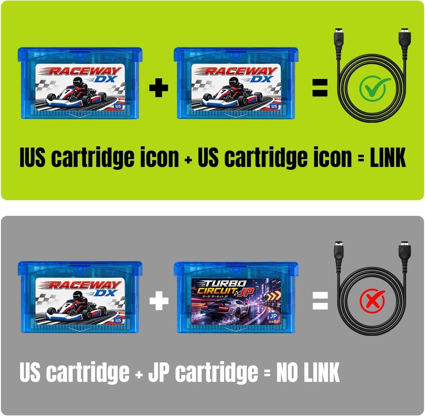 Two Player Link Cable Cord for Nintendo Game Boy Advance