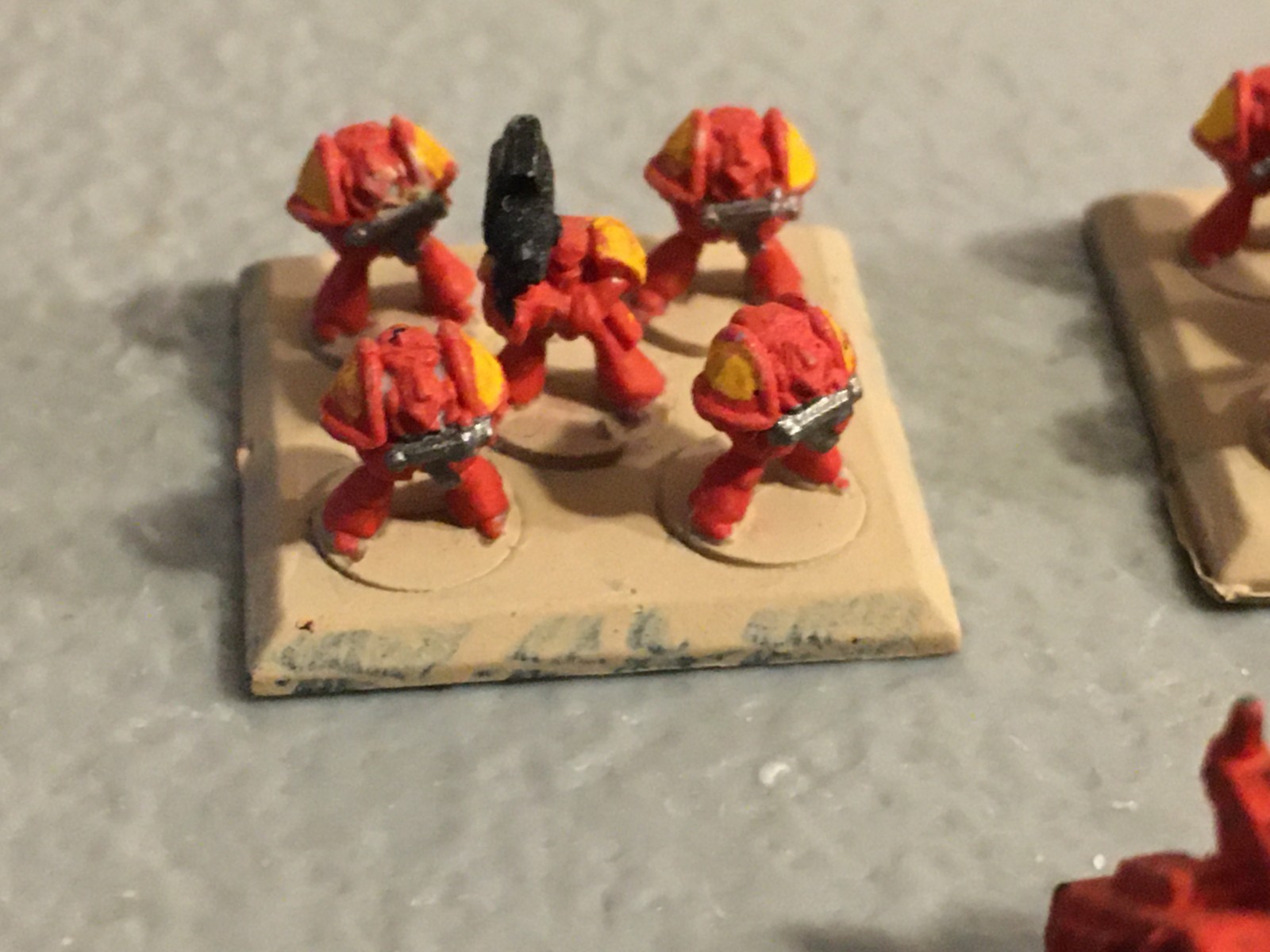 A39675 WARHAMMER EPIC 40K SPACE MARINES DEVASTATOR DETACHMENT MOSTLY PAINTED GW
