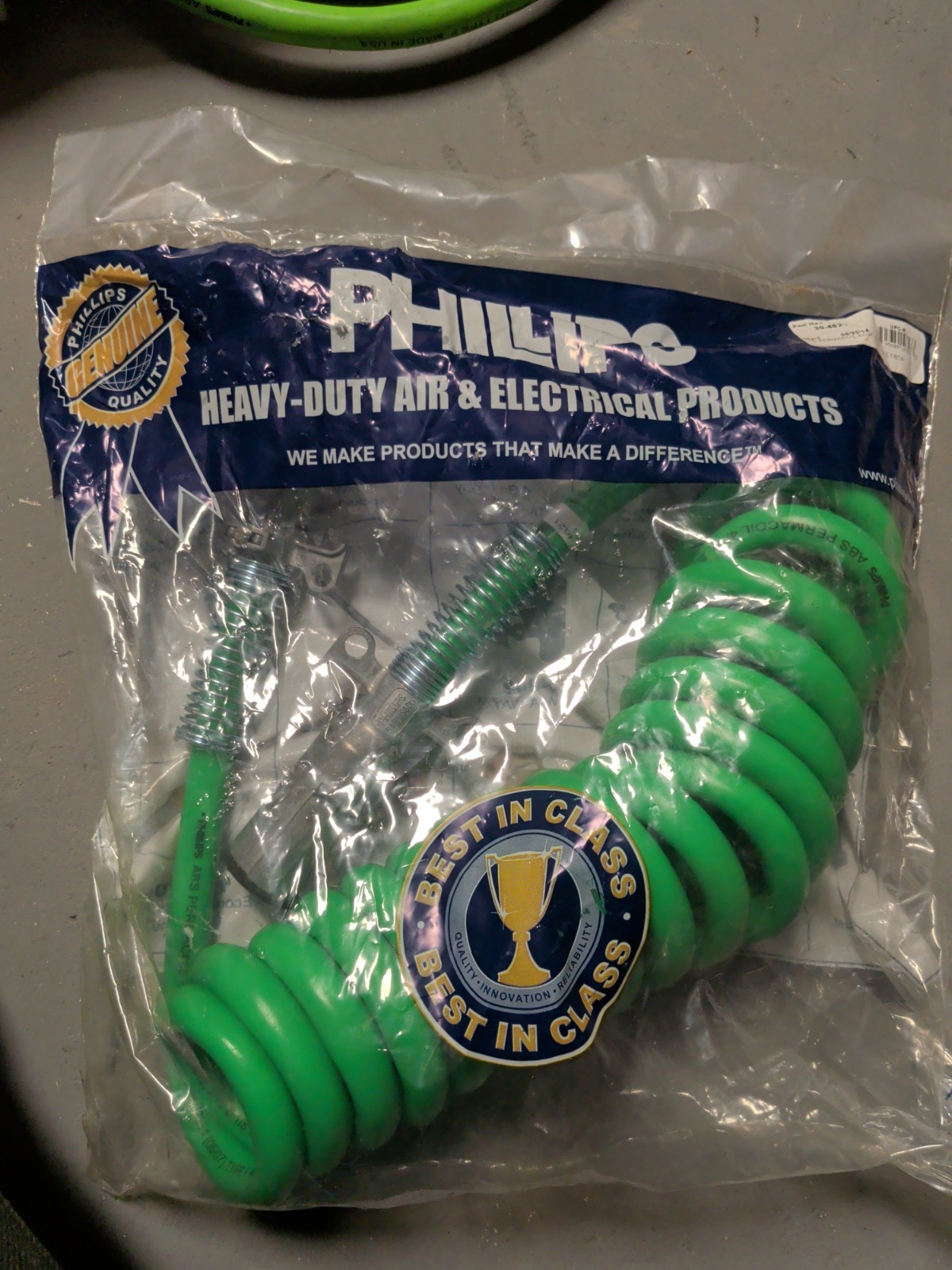 Phillips 30-4621 15' Permacoil 7-Way ABS Coiled Power Cable