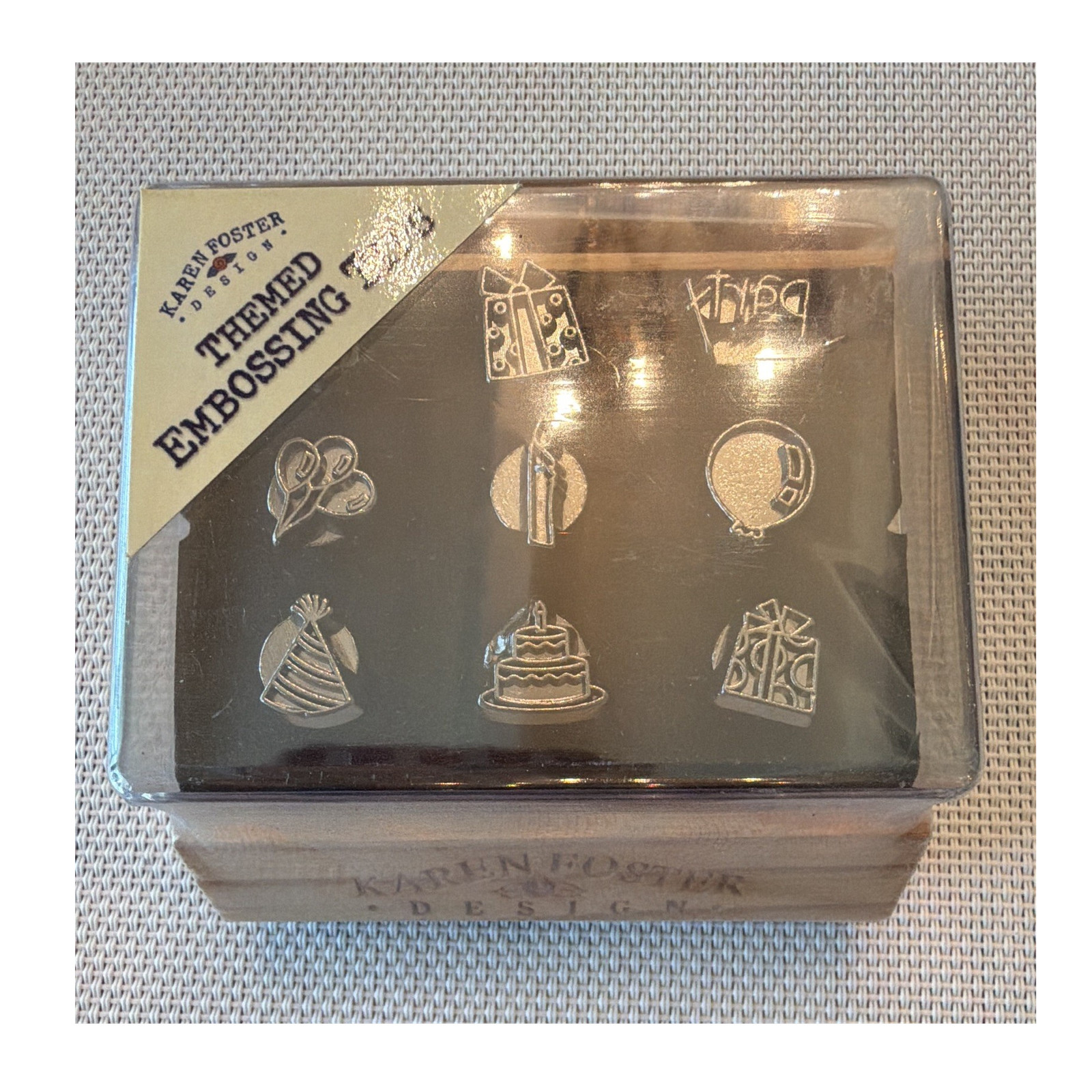 Karen Foster Design Party Embossing Tips Set #03007 9pc for Clickit + Pad