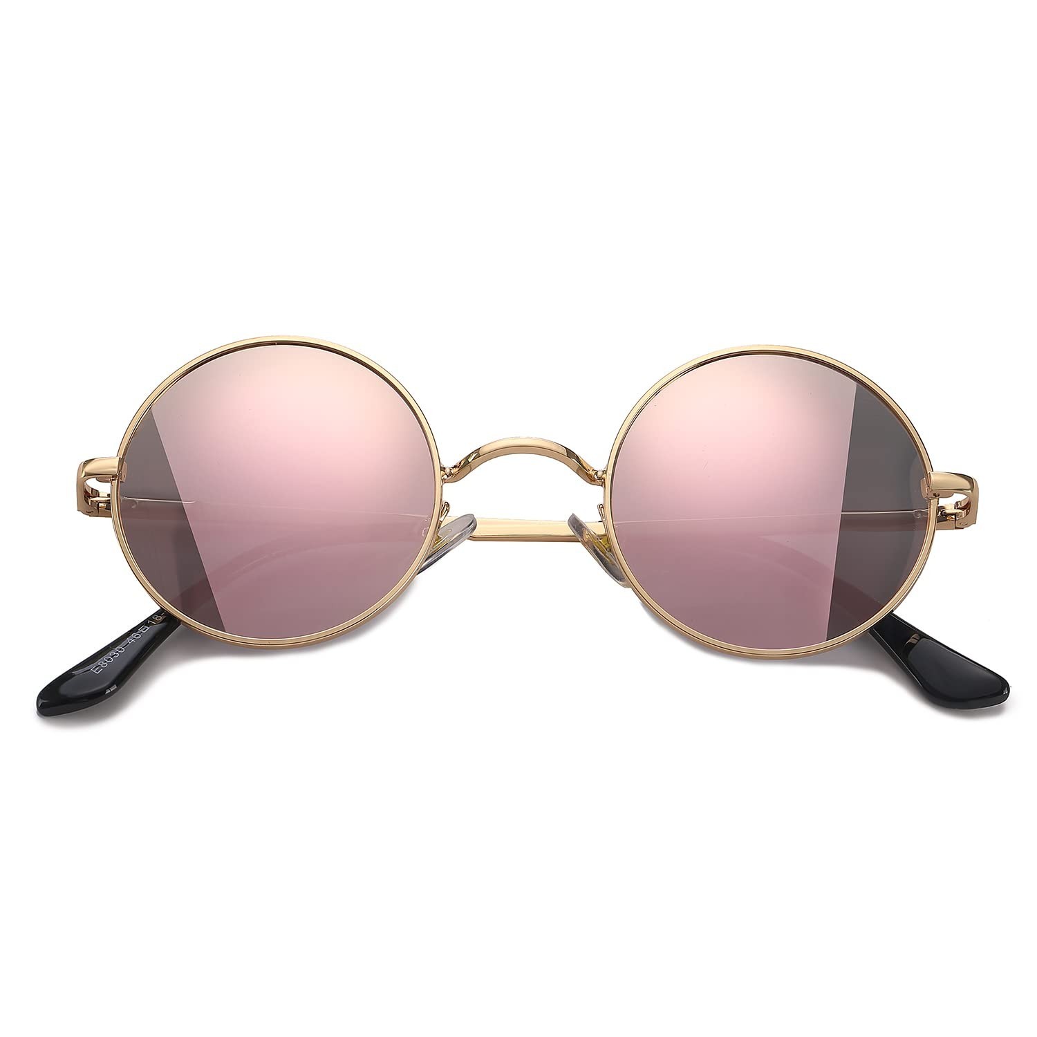 HJSTES Polarized Round Sunglasses Womens Men Retro Hippie Glasses Small Circl...