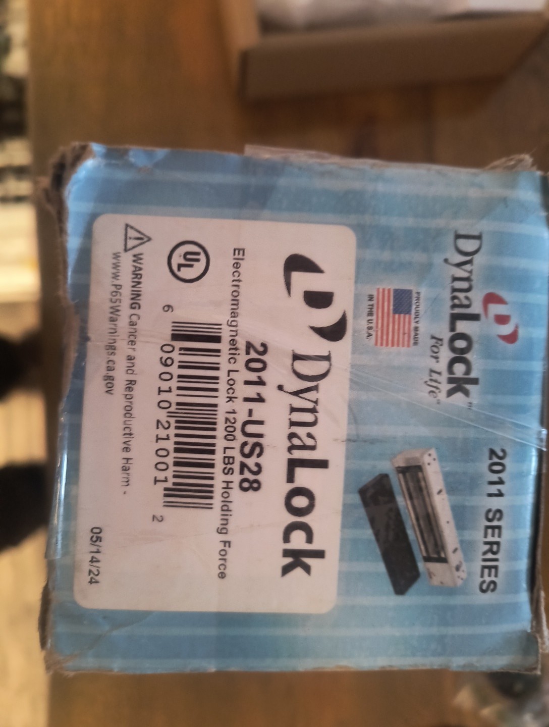 NEW DynaLock 2011-US28-DSM Electromagnetic Lock 1200lbs Holding Force
