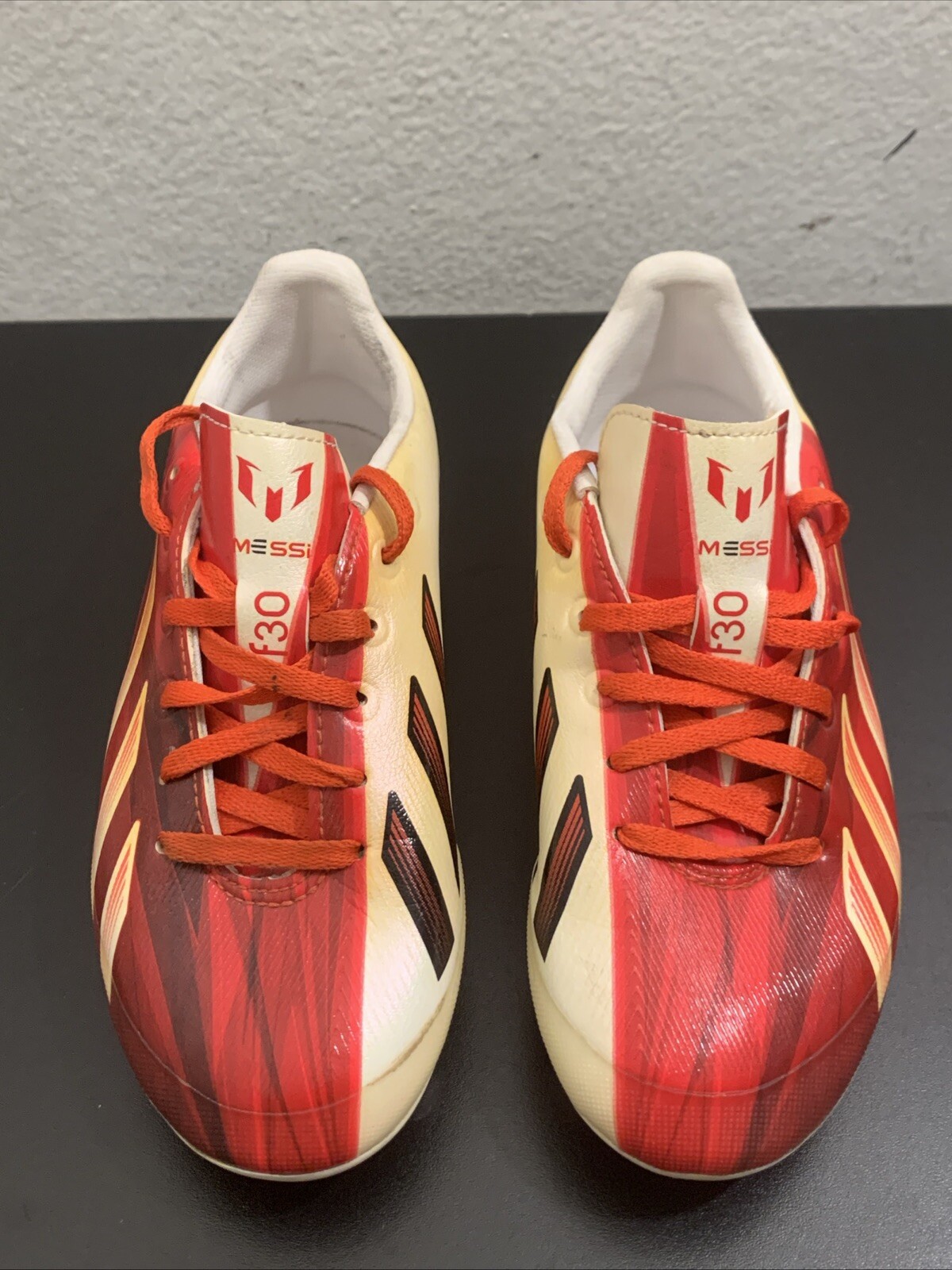 Adidas Messi F30  TRX FG Soccer Cleats White Red Black [G65393 Size 1