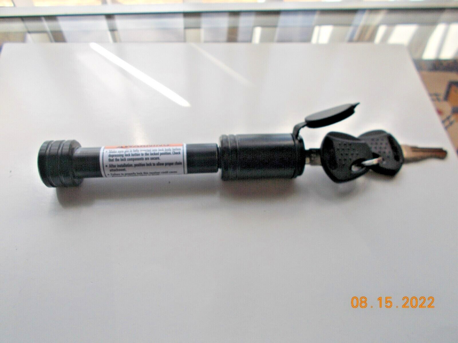 New Trailer Hitch Coupler Lock, 2 Keys