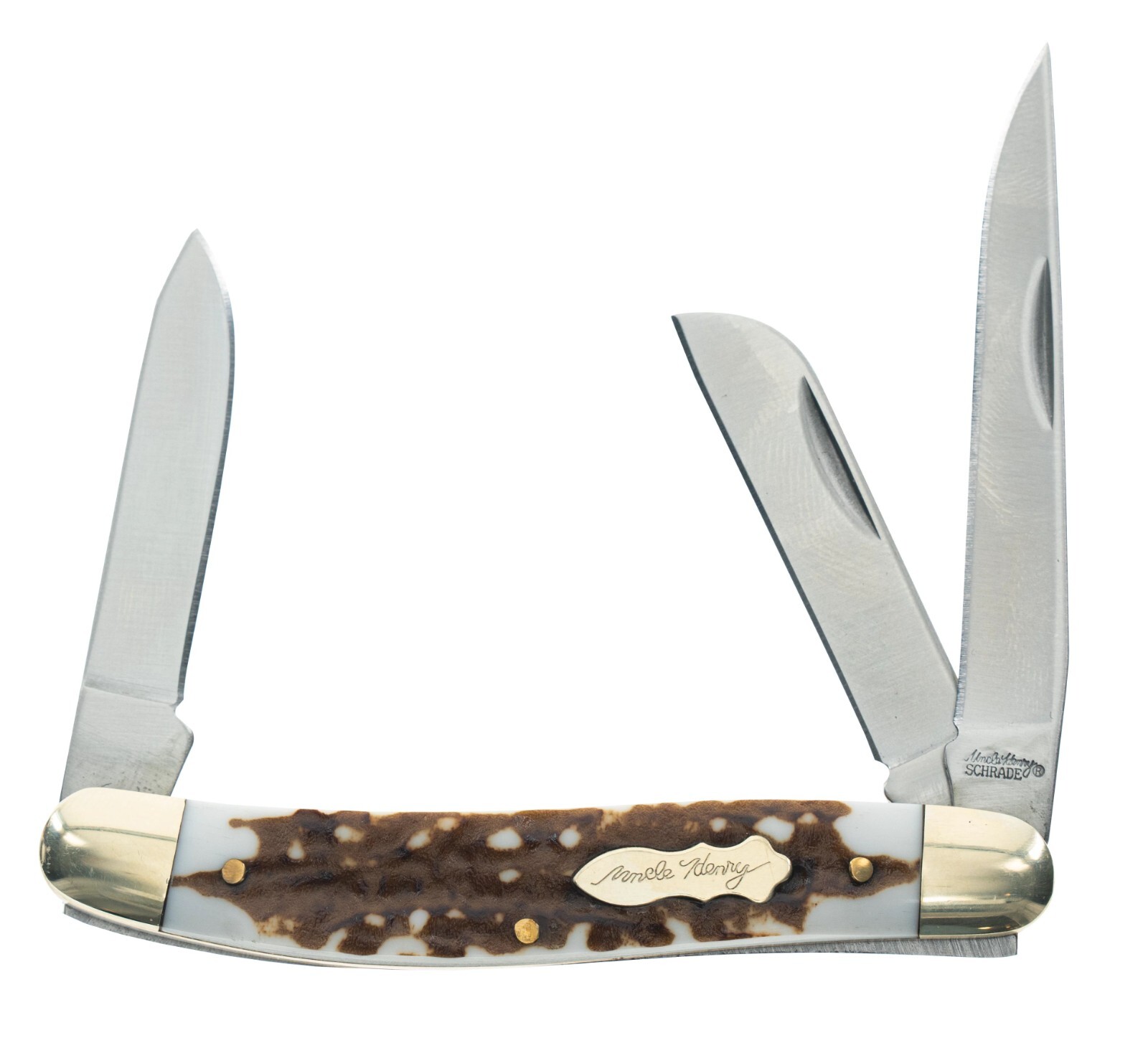 Schrade Uncle Henry 897UH Stockman Next Gen Staglon Folding Pocket Knife 1136004