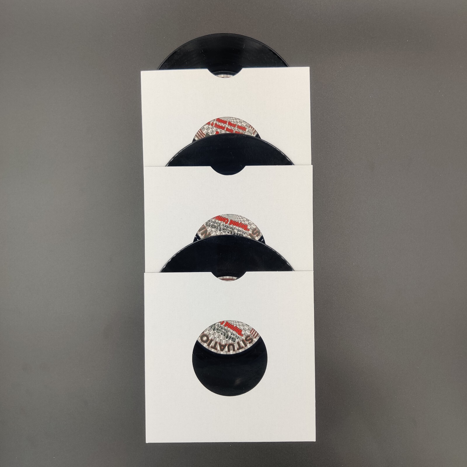 50 7" WHITE CARD MASTERBAGS RECORD SLEEVES / COVERS